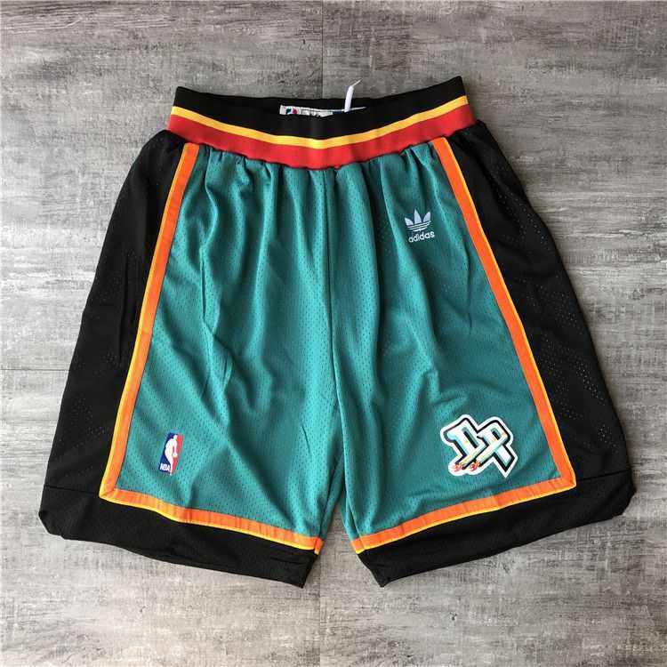Men NBA Detroit Pistons Green Shorts 04161
